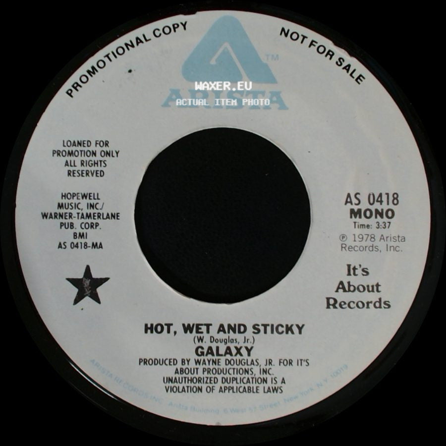 Galaxy - Hot, Wet And Sticky / Hot, Wet And Sticky side A