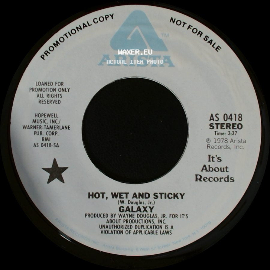 Galaxy - Hot, Wet And Sticky / Hot, Wet And Sticky side B