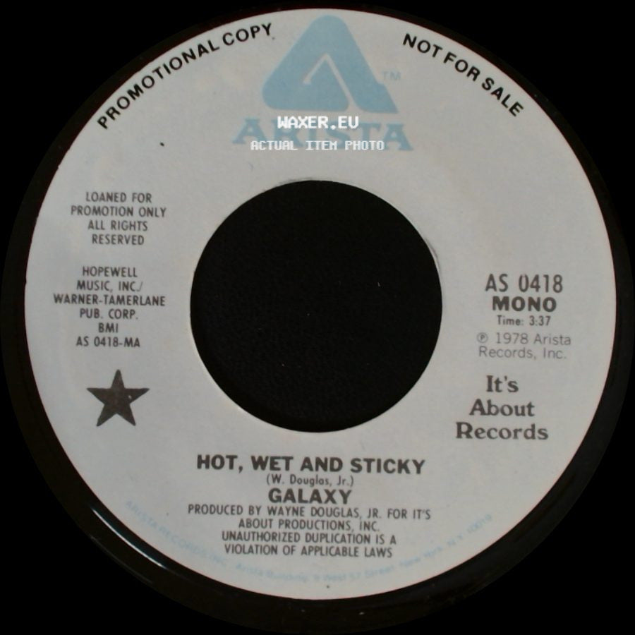 Galaxy - Hot, Wet And Sticky / Hot, Wet And Sticky side A