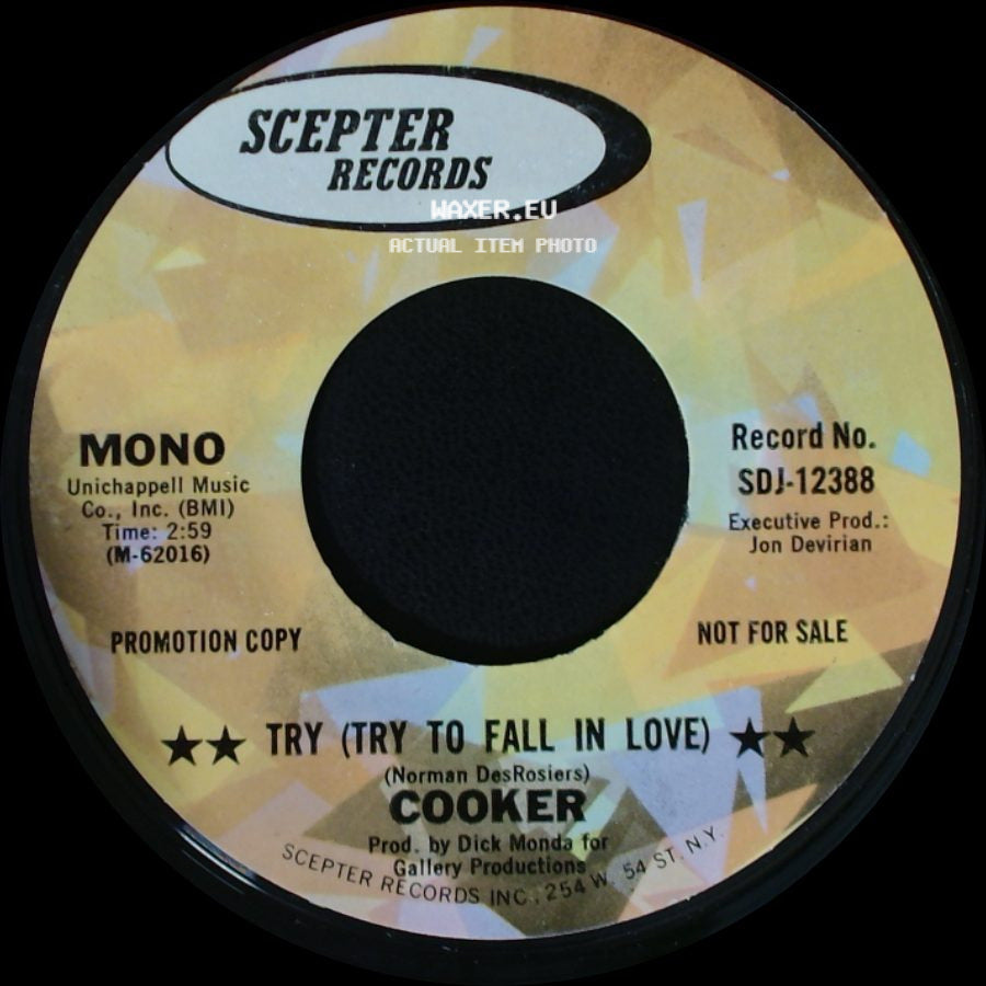 Cooker - Try (Try To Fall In Love) / Try (Try To Fall In Love) side A