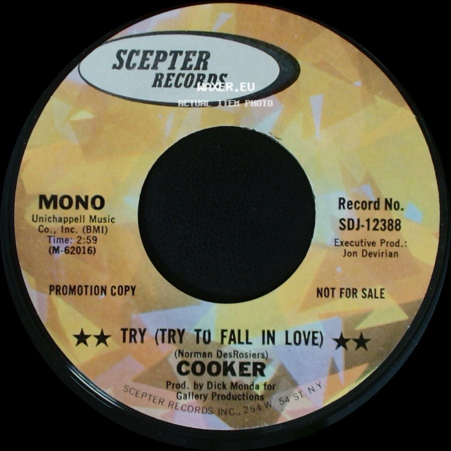 Cooker - Try (Try To Fall In Love) / Try (Try To Fall In Love) side A