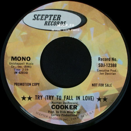 Cooker - Try (Try To Fall In Love) / Try (Try To Fall In Love) side A
