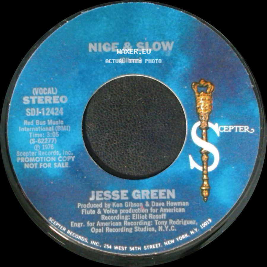 Jesse Green - Nice & Slow / Nice & Slow side A