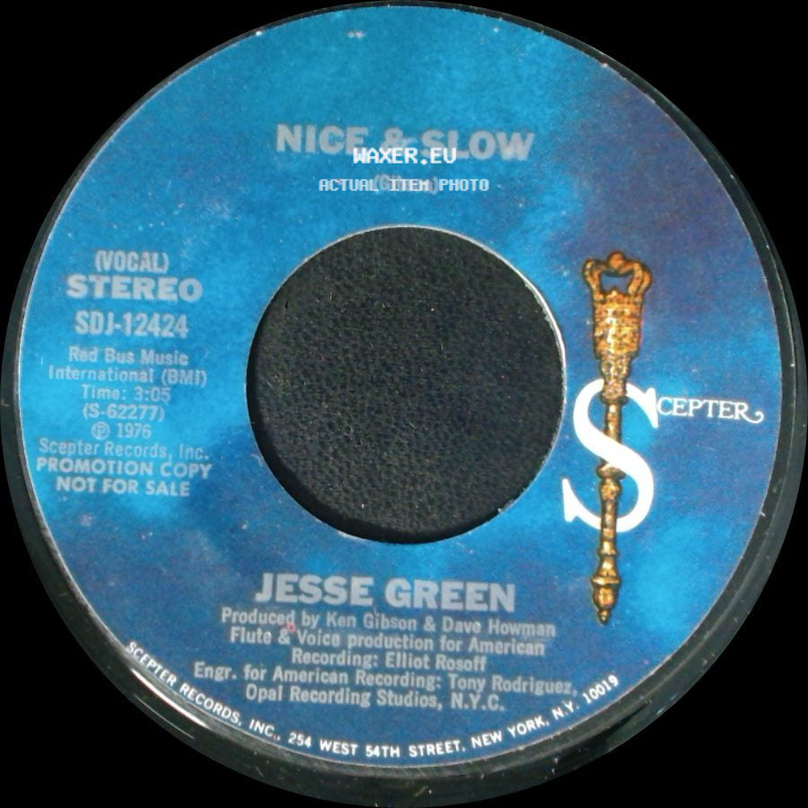 Jesse Green - Nice & Slow / Nice & Slow side A