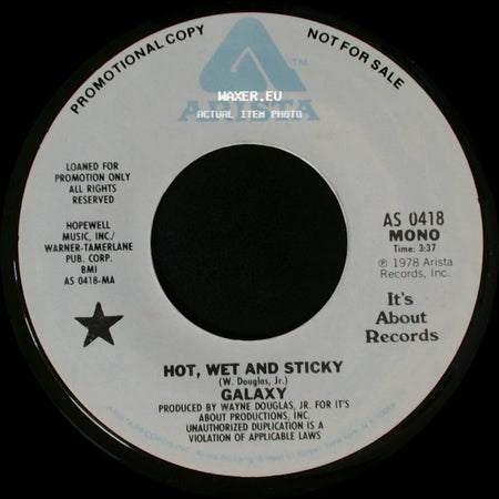 Galaxy - Hot, Wet And Sticky / Hot, Wet And Sticky side A