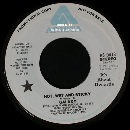 Galaxy - Hot, Wet And Sticky / Hot, Wet And Sticky side B