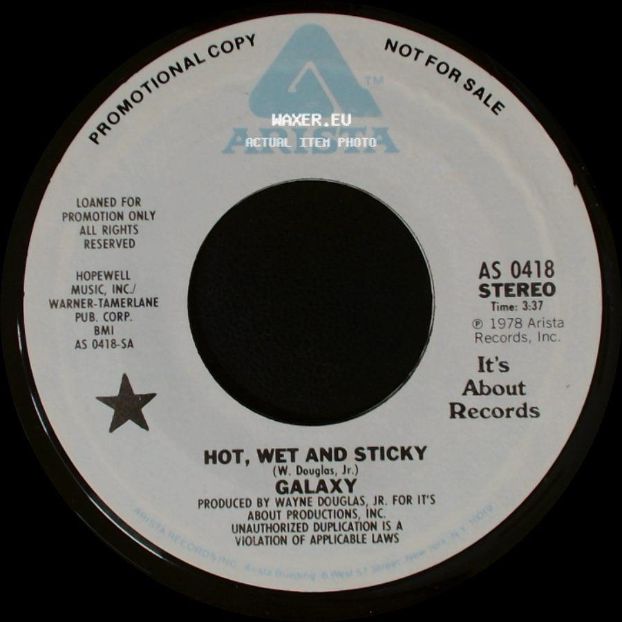 Galaxy - Hot, Wet And Sticky / Hot, Wet And Sticky side A