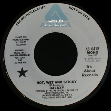 Galaxy - Hot, Wet And Sticky / Hot, Wet And Sticky side A