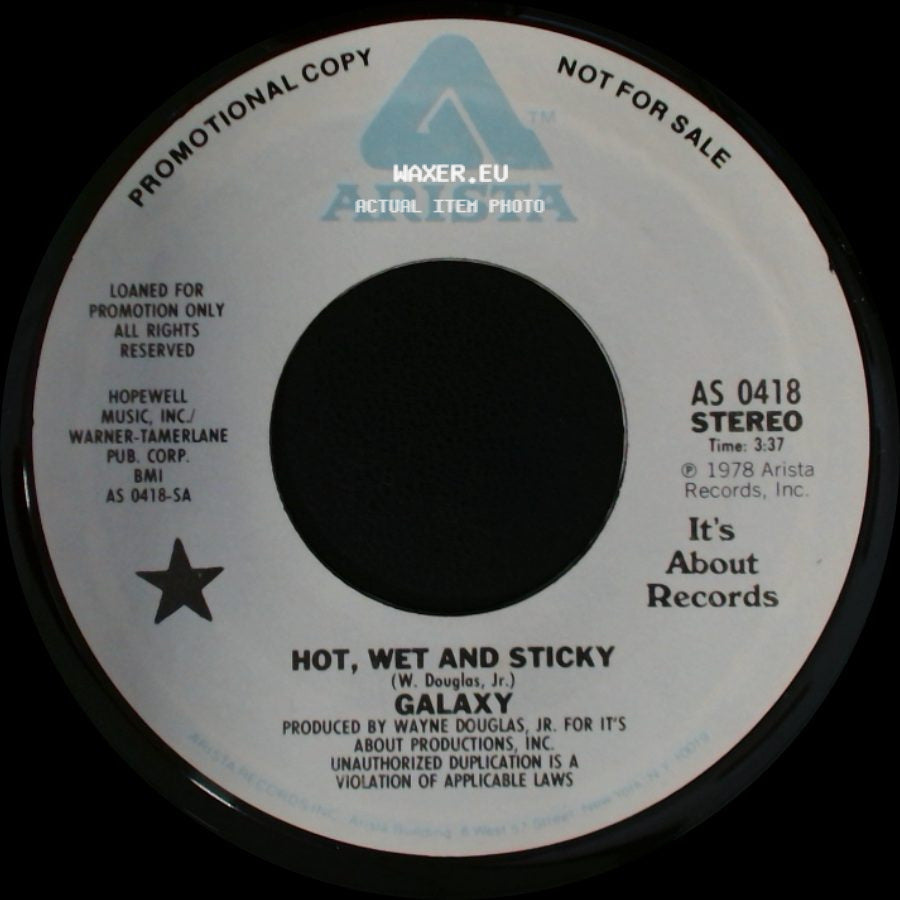 Galaxy - Hot, Wet And Sticky / Hot, Wet And Sticky side B