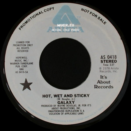 Galaxy - Hot, Wet And Sticky / Hot, Wet And Sticky side A