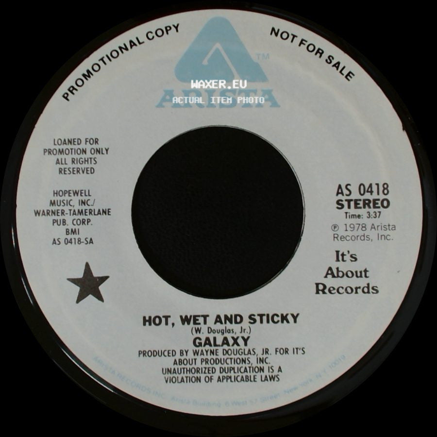 Galaxy - Hot, Wet And Sticky / Hot, Wet And Sticky side A