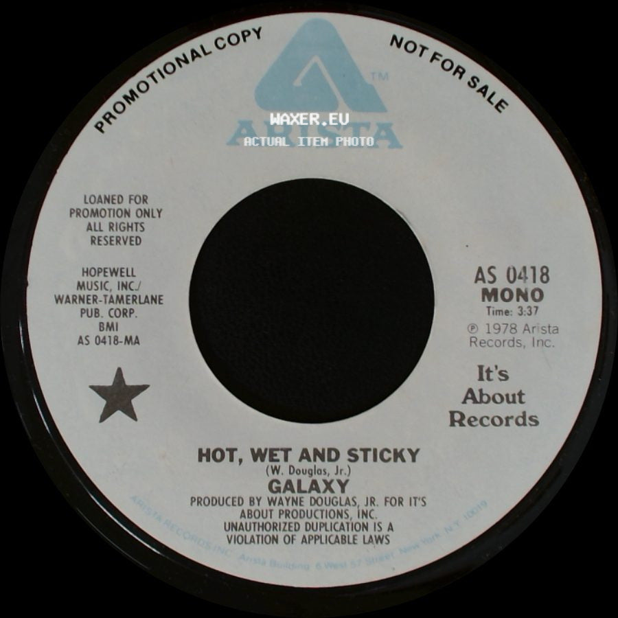 Galaxy - Hot, Wet And Sticky / Hot, Wet And Sticky side B