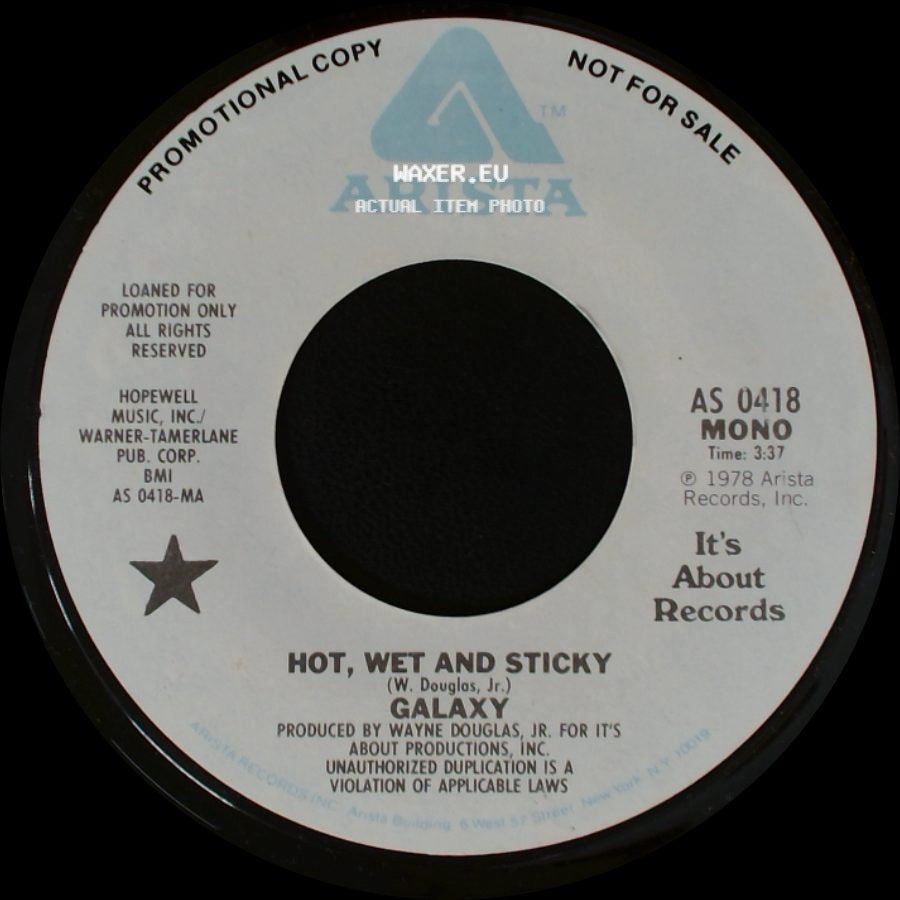 Galaxy - Hot, Wet And Sticky / Hot, Wet And Sticky side A