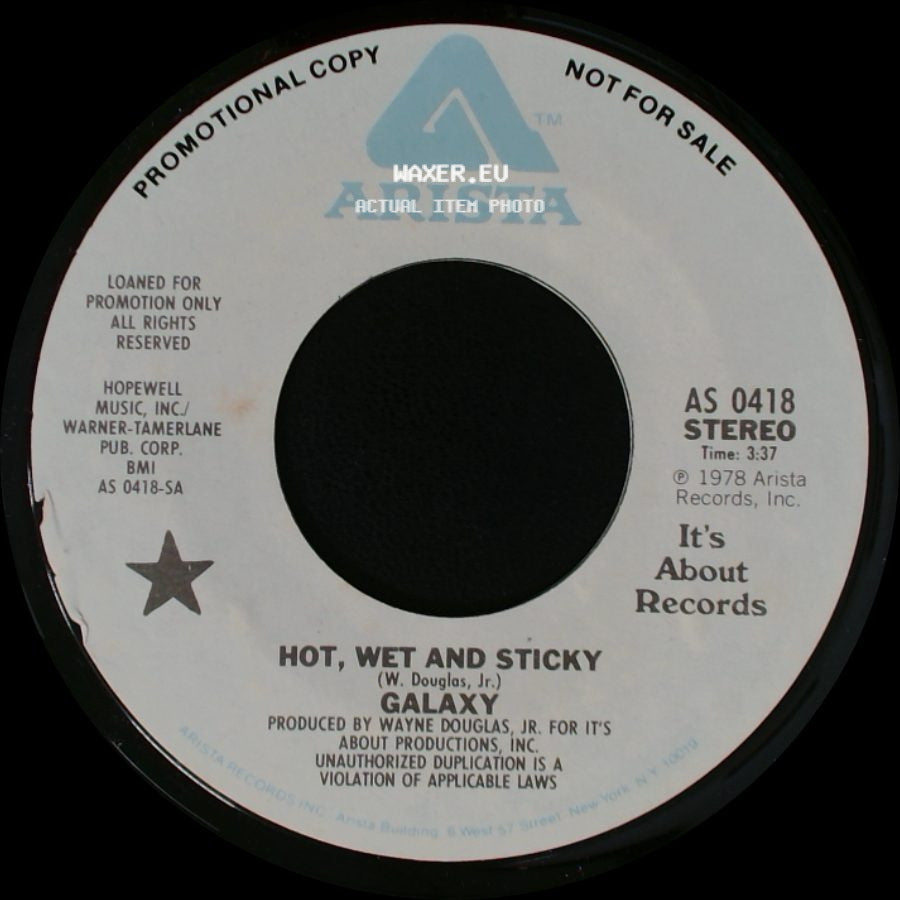 Galaxy - Hot, Wet And Sticky / Hot, Wet And Sticky side B