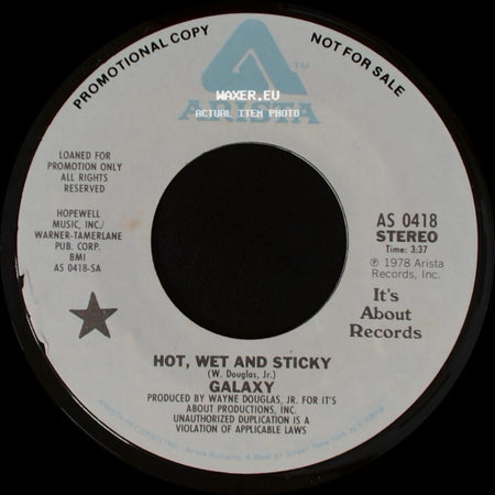 Galaxy - Hot, Wet And Sticky / Hot, Wet And Sticky side A
