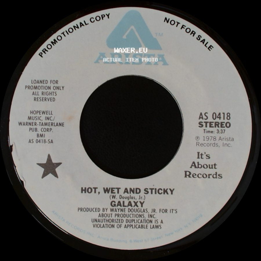 Galaxy - Hot, Wet And Sticky / Hot, Wet And Sticky side A