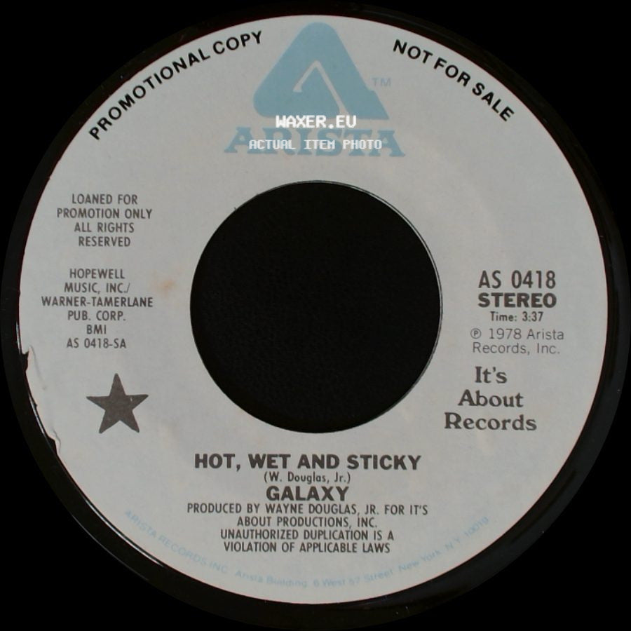 Galaxy - Hot, Wet And Sticky / Hot, Wet And Sticky side A