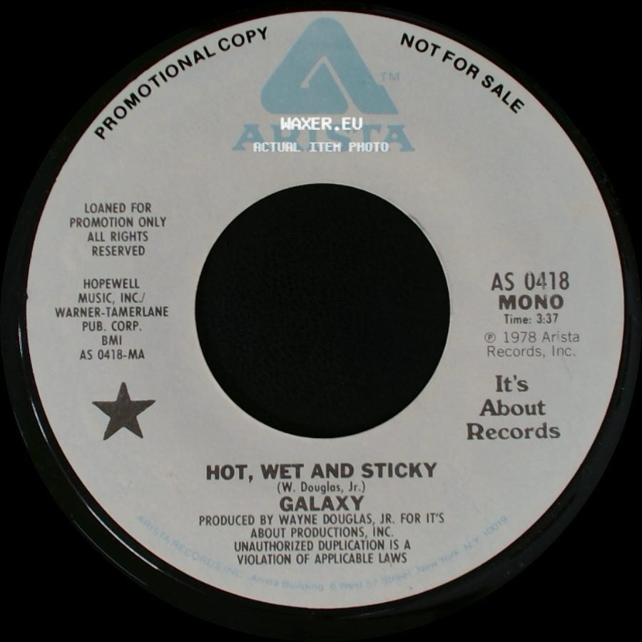Galaxy - Hot, Wet And Sticky / Hot, Wet And Sticky side A