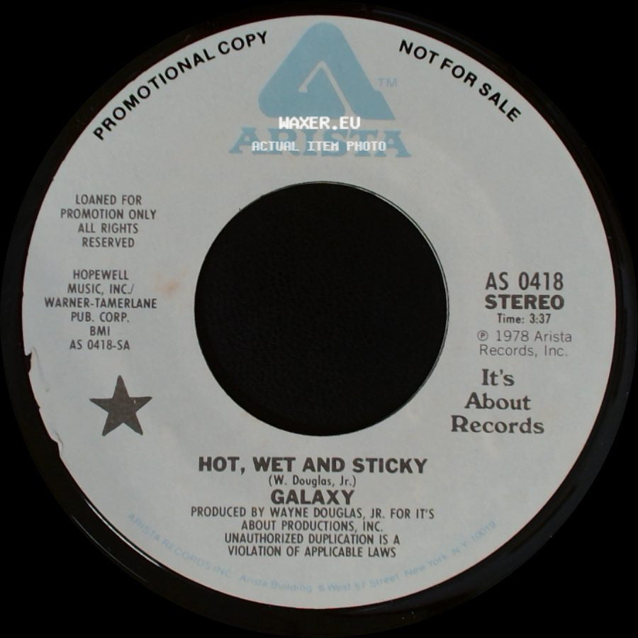 Galaxy - Hot, Wet And Sticky / Hot, Wet And Sticky side B