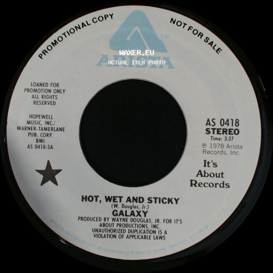 Galaxy - Hot, Wet And Sticky / Hot, Wet And Sticky side A