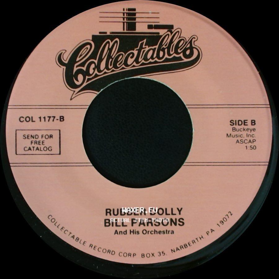 Bill Parsons And His Orchestra - The All American Boy / Rubber Dolly side B