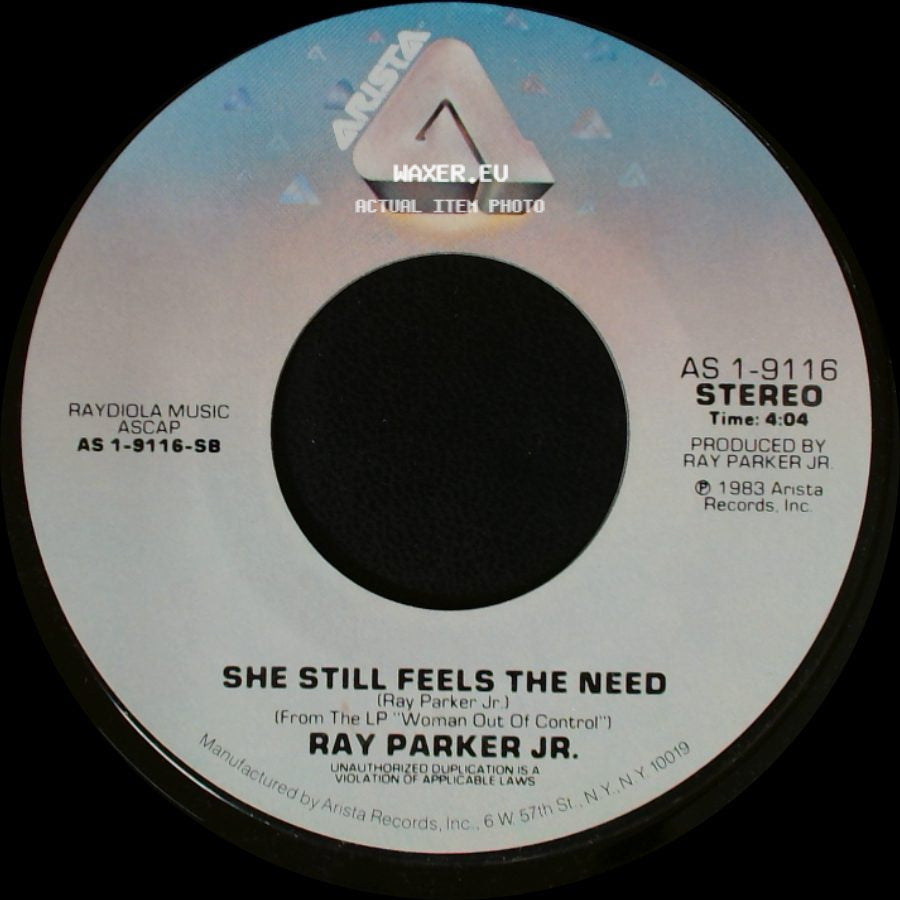 Ray Parker Jr. - I Still Can't Get Over Loving You / She Still Feels The Need side B
