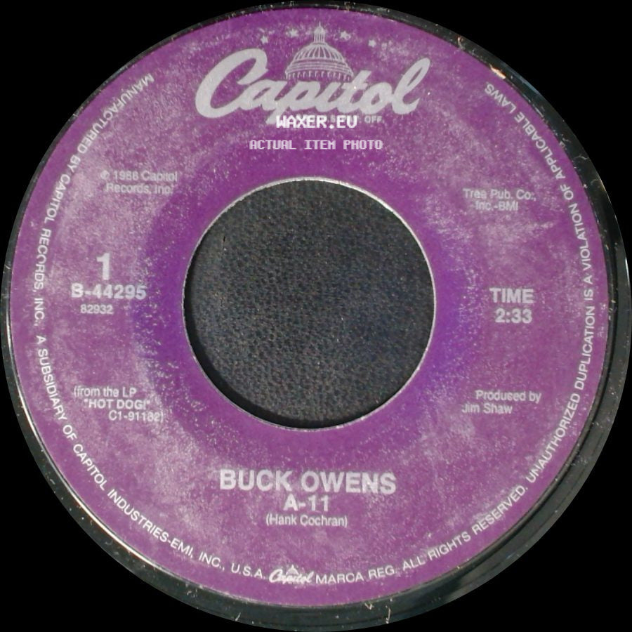 Buck Owens - Sweethearts In Heaven / A-11 side B