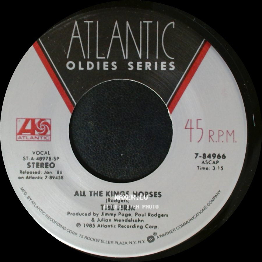 The Firm - All The Kings Horses / Radioactive side A