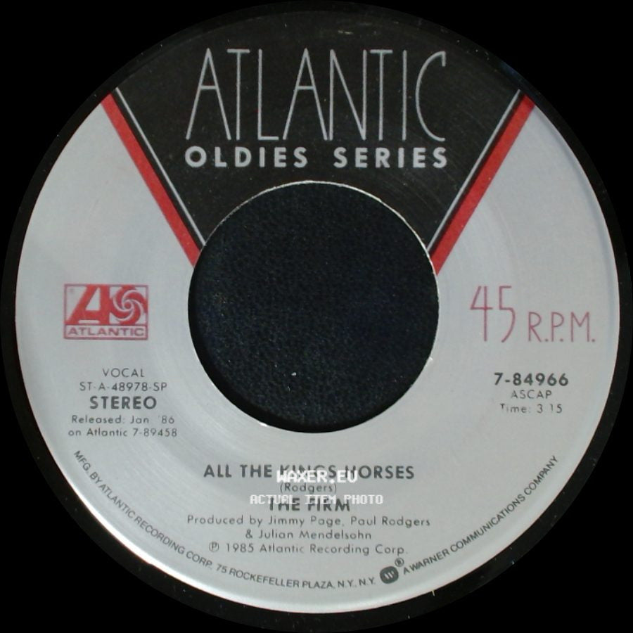 The Firm - All The Kings Horses / Radioactive side A