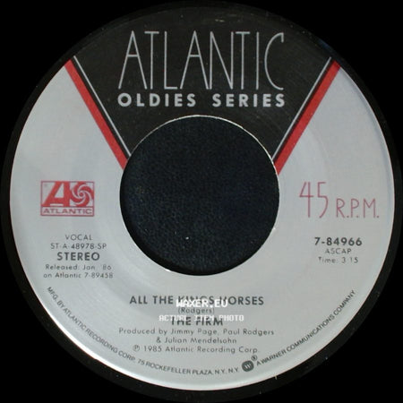 The Firm - All The Kings Horses / Radioactive side A