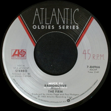 The Firm - All The Kings Horses / Radioactive side B