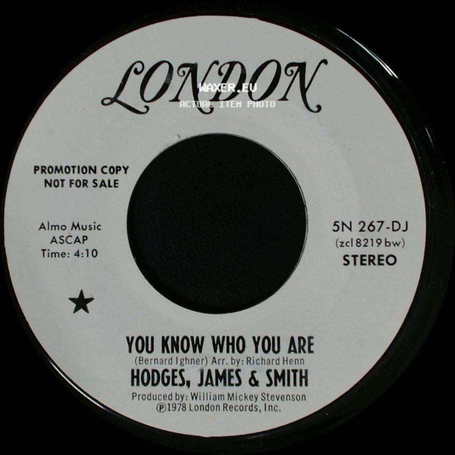 Hodges, James & Smith - You Know Who You Are / You Know Who You Are side A