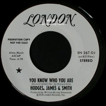 Hodges, James & Smith - You Know Who You Are / You Know Who You Are side A