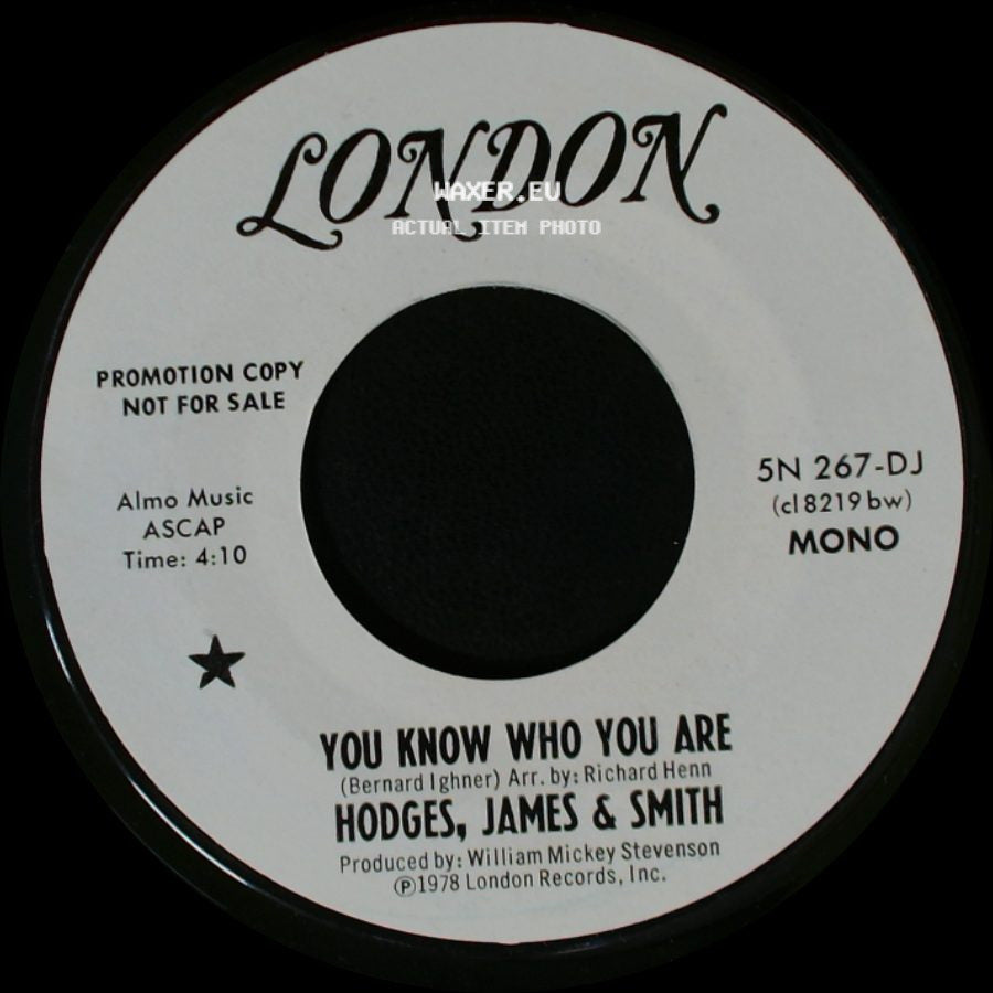 Hodges, James & Smith - You Know Who You Are / You Know Who You Are side B
