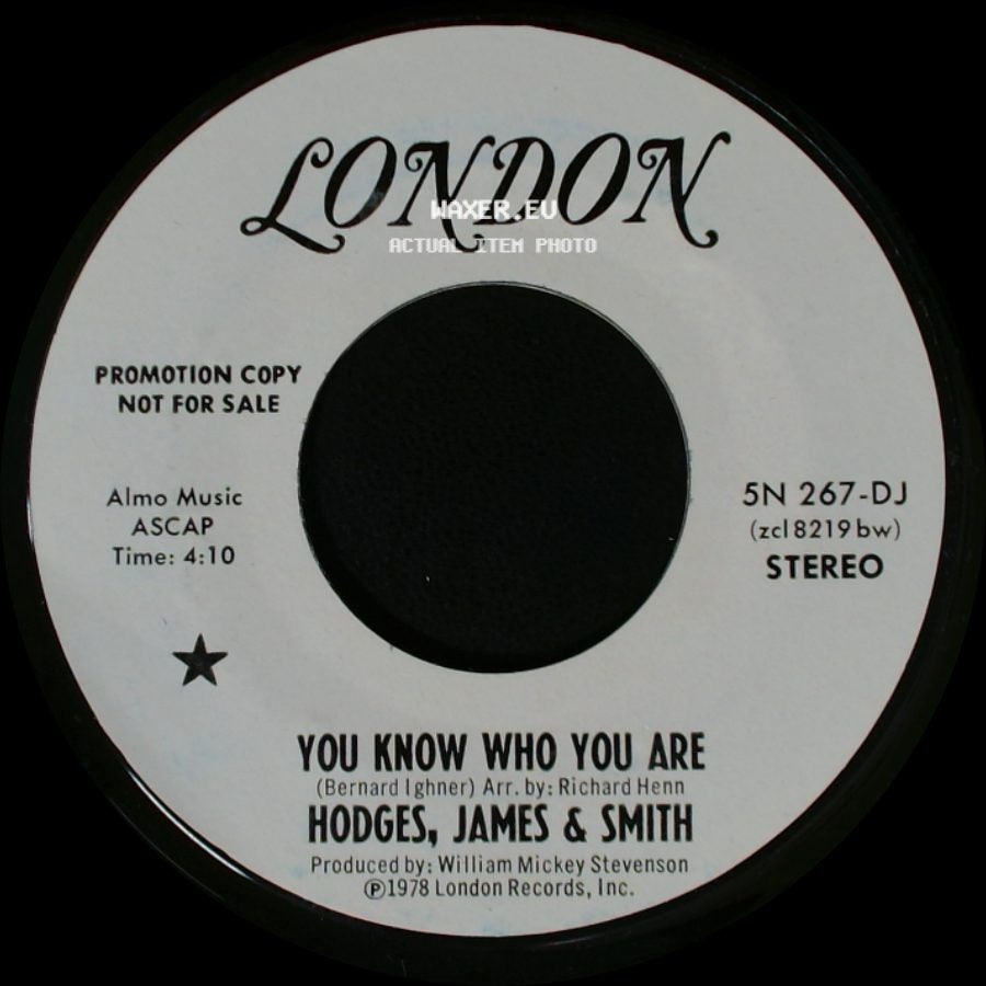 Hodges, James & Smith - You Know Who You Are / You Know Who You Are side A