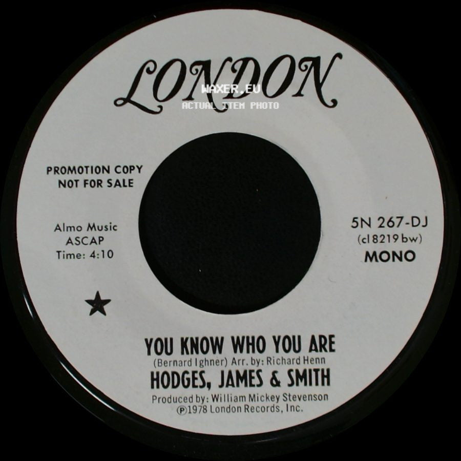 Hodges, James & Smith - You Know Who You Are / You Know Who You Are side B