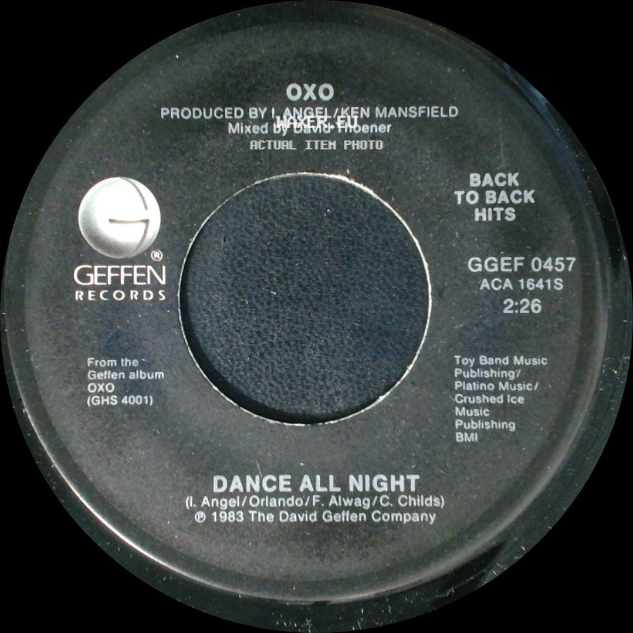 Oxo - Dance All Night / Whirly Girl side A