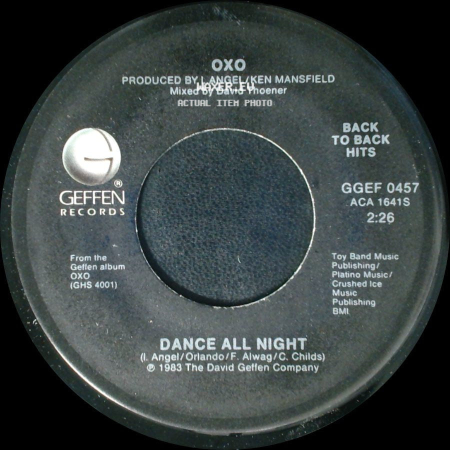 Oxo - Dance All Night / Whirly Girl side A