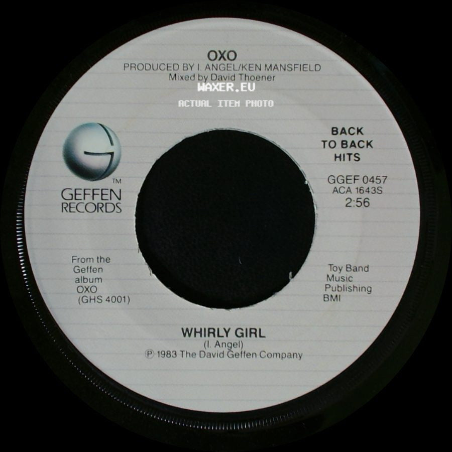 Oxo - Whirly Girl / Dance All Night side A