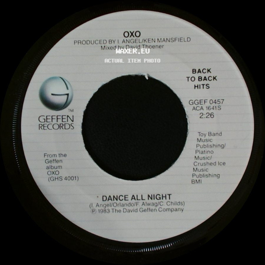 Oxo - Whirly Girl / Dance All Night side B