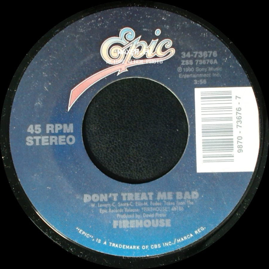 Firehouse - Don't Treat Me Bad / Overnight Sensation side A