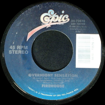 Firehouse - Overnight Sensation / Don't Treat Me Bad side A