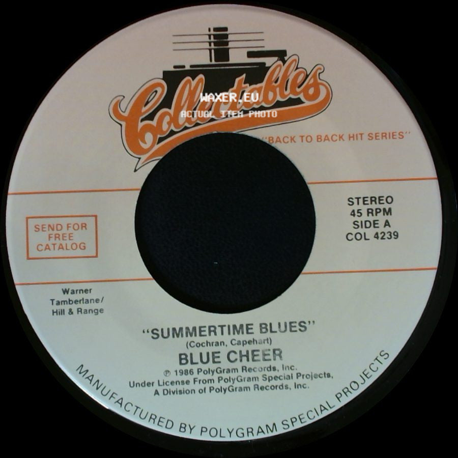 Blue Cheer / Five Man Electrical Band - Summertime Blues / Signs side A