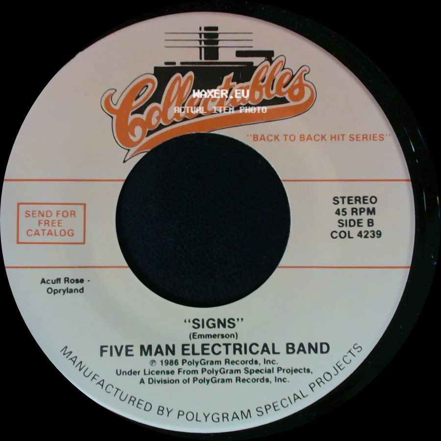 Blue Cheer / Five Man Electrical Band - Summertime Blues / Signs side B