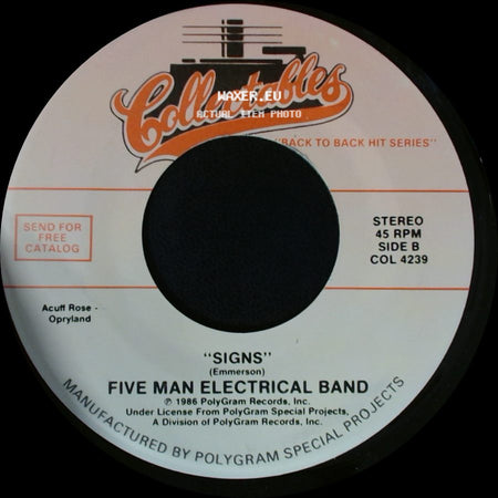 Blue Cheer / Five Man Electrical Band - Summertime Blues / Signs side B