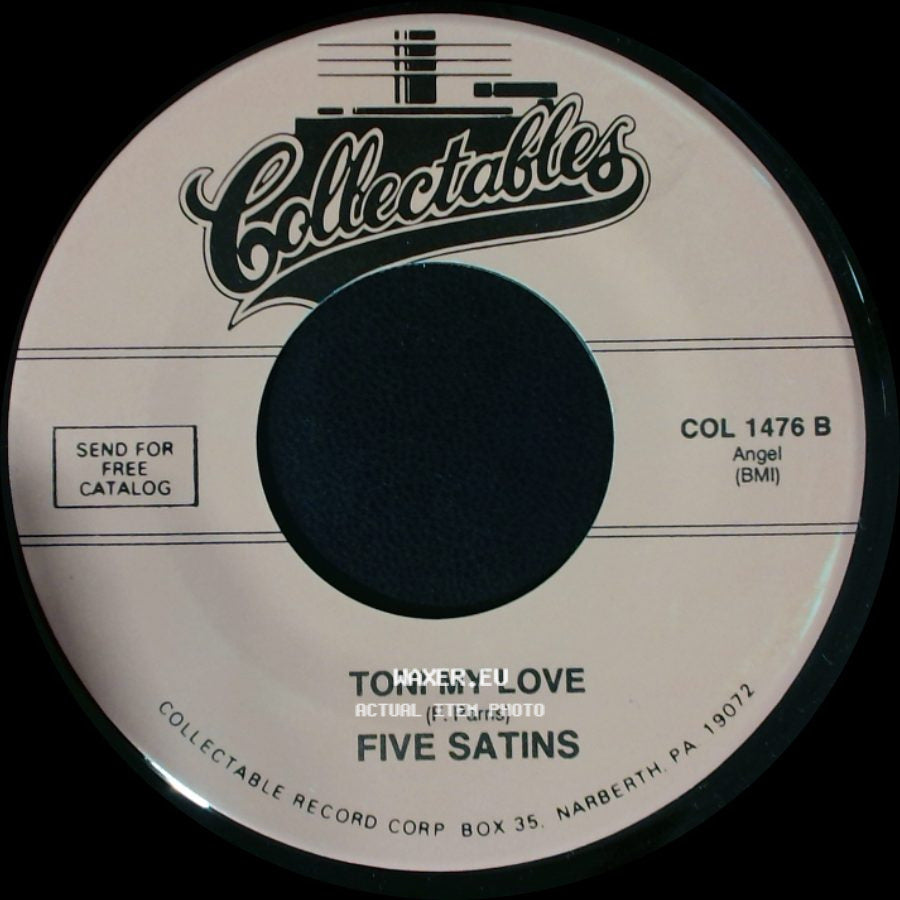 Five Satins - Shadows / Toni My Love side B