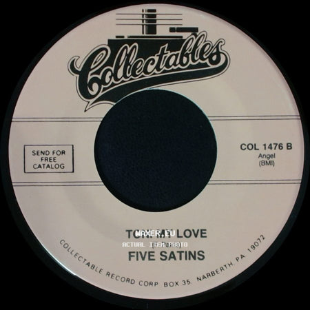 Five Satins - Shadows / Toni My Love side B
