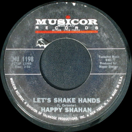 Happy Shahan - Where's My Baby Tonight / Let's Shake Hands side B