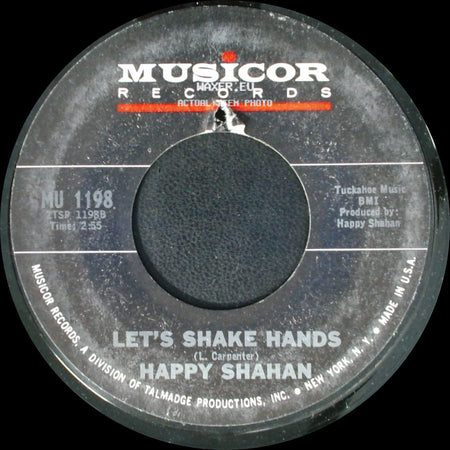 Happy Shahan - Where's My Baby Tonight / Let's Shake Hands side B