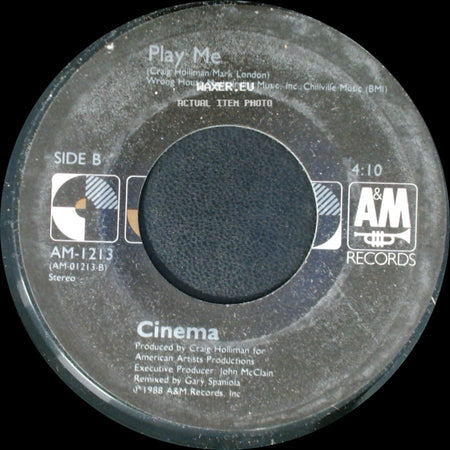 Cinema - Cinema 6 Remix / Play Me side B
